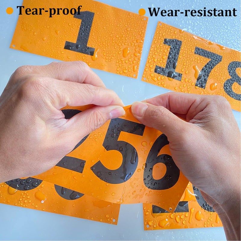 UISKOOPW Race Bib Numbers for Tryouts,Running Bibs with Pins for Races,Marathon,Track,Field Competitor Audition Road ID Paper - Image 5